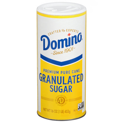Domino Premium Pure Cane Granulated Sugar 1 lb Canister