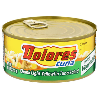 Dolores Chunk Light Yellowfin Tuna Salad with Vegetables 10.4 oz