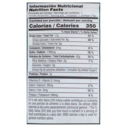 Sopa instantánea sabor mariscos Laky Men 75 g