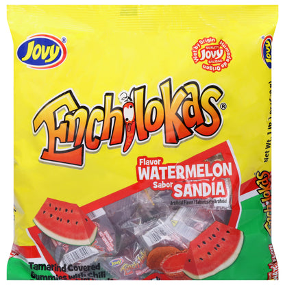 Jovy Enchilokas Tamarind Covered Flavor Watermelon Gummies with Chili 17 oz