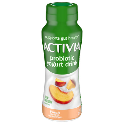Activia Peach Probiotic Lowfat Yogurt Drink, Probiotic Yogurt Drink, 7 FL OZ