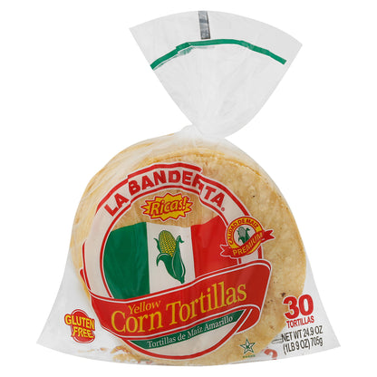 Tortillas de maíz amarillo La Banderita 30 unidades