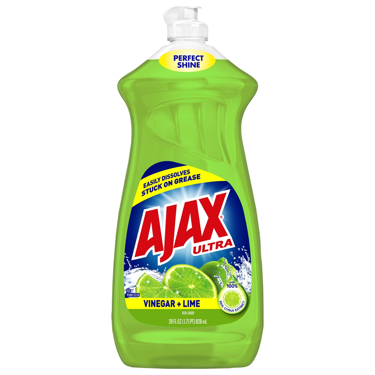 Ajax Ultra Liquid Dish Soap, Vinegar + Lime - 28 Fl. Oz.