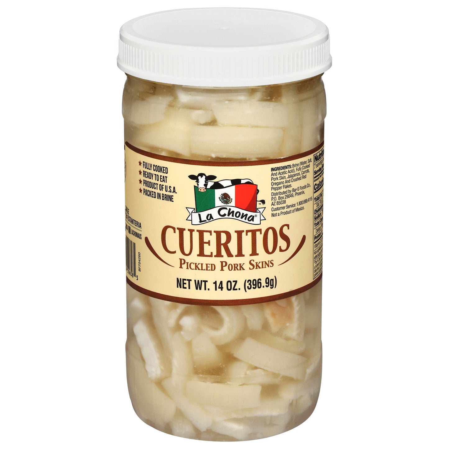 La Chona Pickled Pork Skins 14 oz