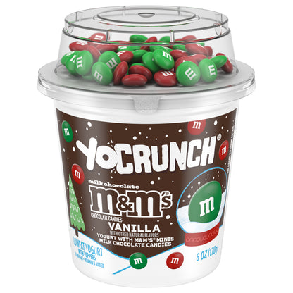 YoCrunch Vanilla Low Fat Yogurt with Mini M&Ms(R), 6 OZ Yogurt Cup