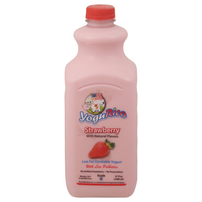 YoguRico Low Fat Drinkable Strawberry Yogurt 57 fl oz