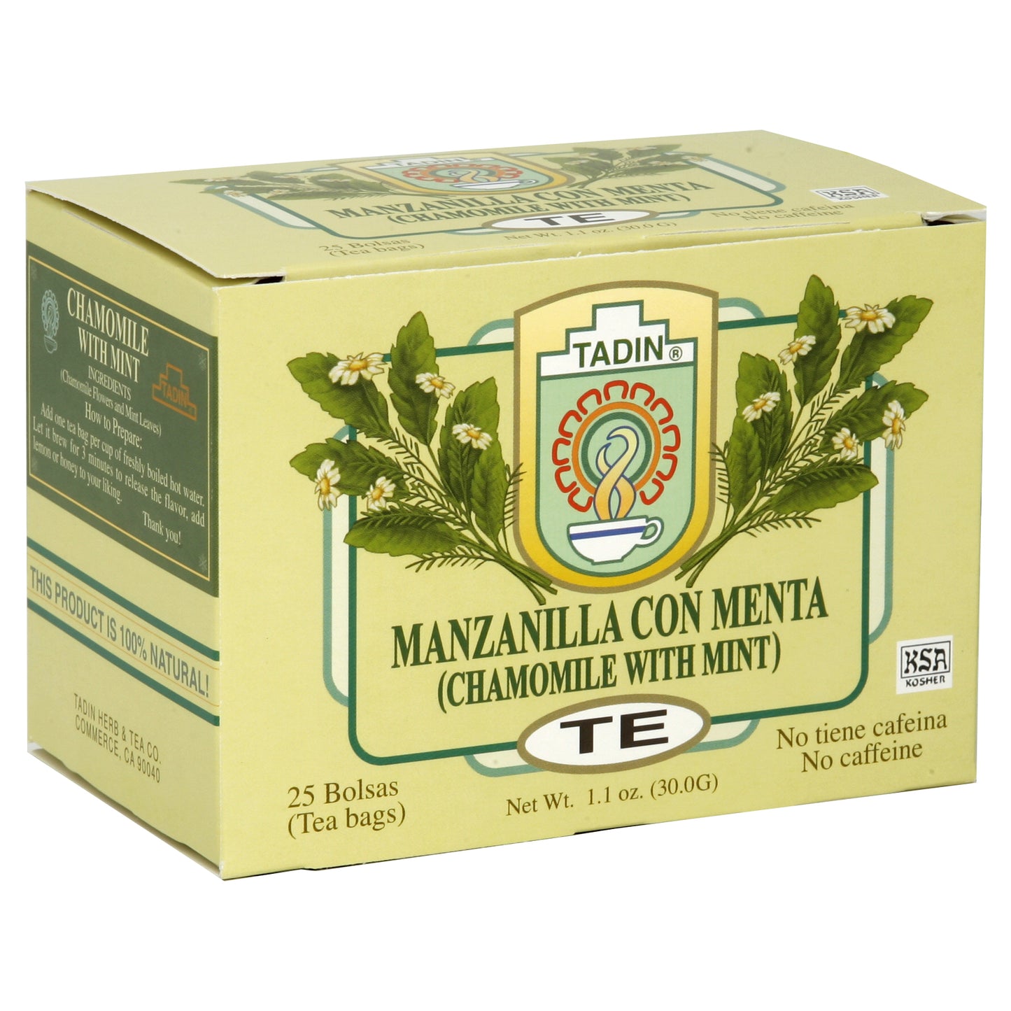 Té de hierbas Tadin 25 unidades