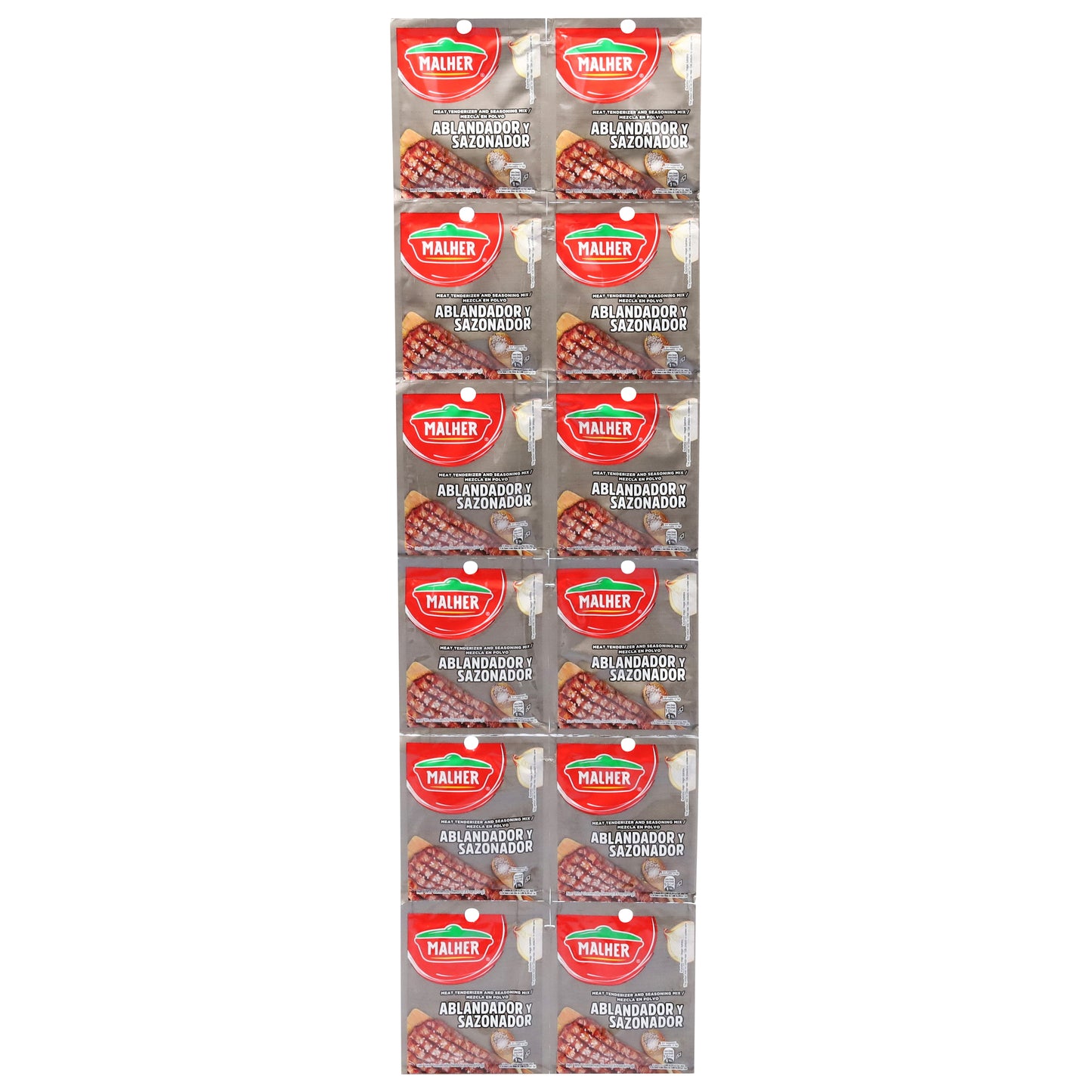 Malher Meat Tenderizer and Seasoning Mix 12 - 0.35 oz Packets