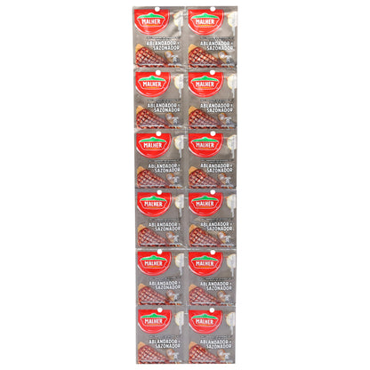Malher Meat Tenderizer and Seasoning Mix 12 - 0.35 oz Packets