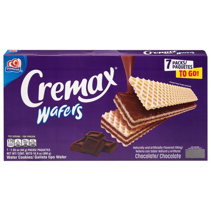 Galletas de oblea de chocolate Gamesa Cremax, 7 paquetes de 1.55 oz