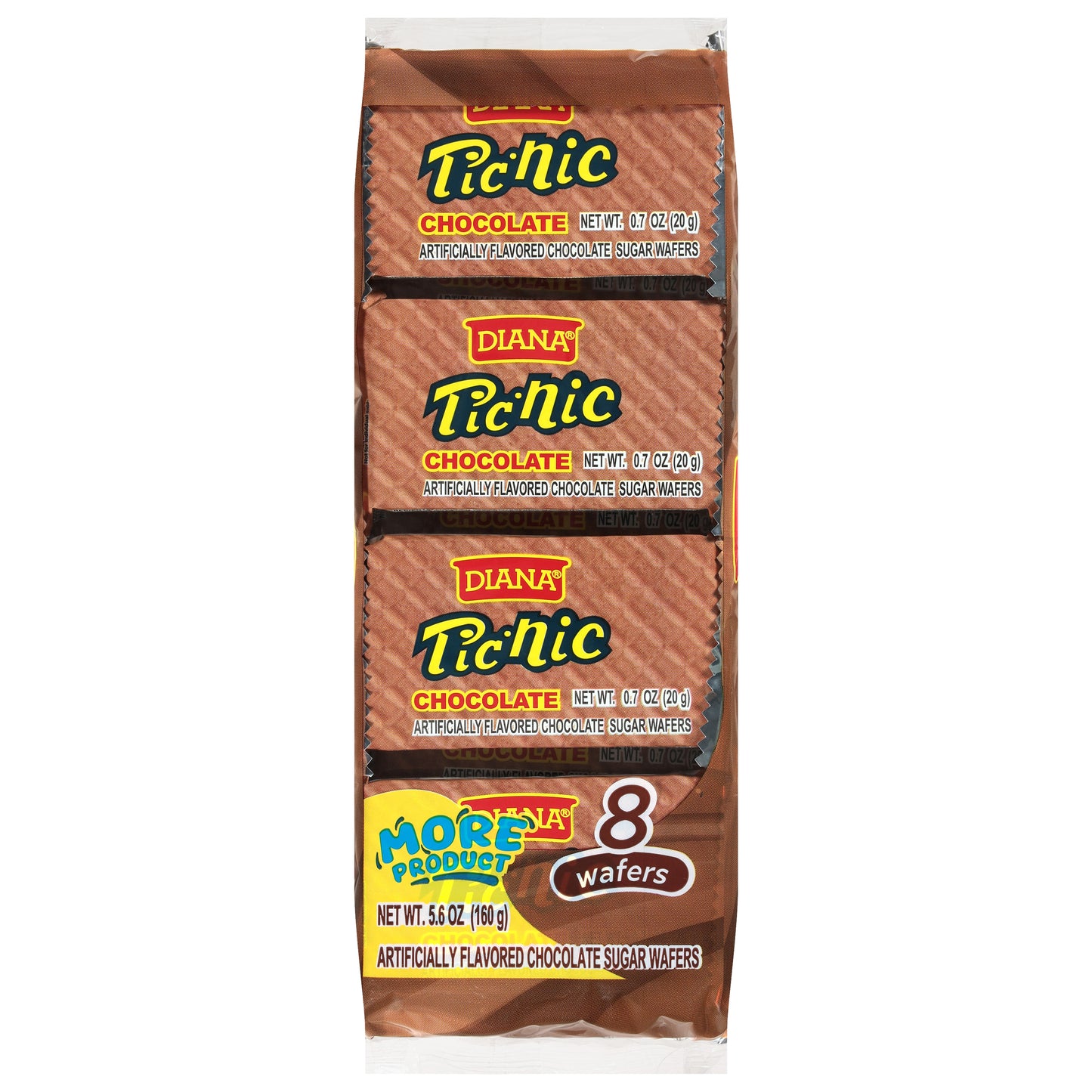 Diana Ticnic Chocolate Wafers 8 - 0.7 oz Each