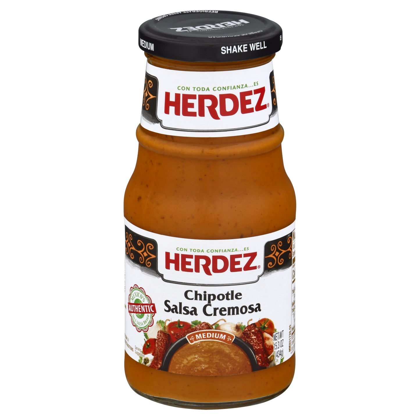 Herdez Salsa Cremosa Chipotle Mediana 15.3 oz