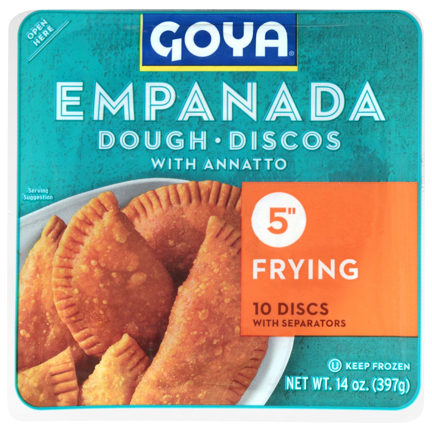 Goya Frying Discs 5 Inch Empanada 10 Each