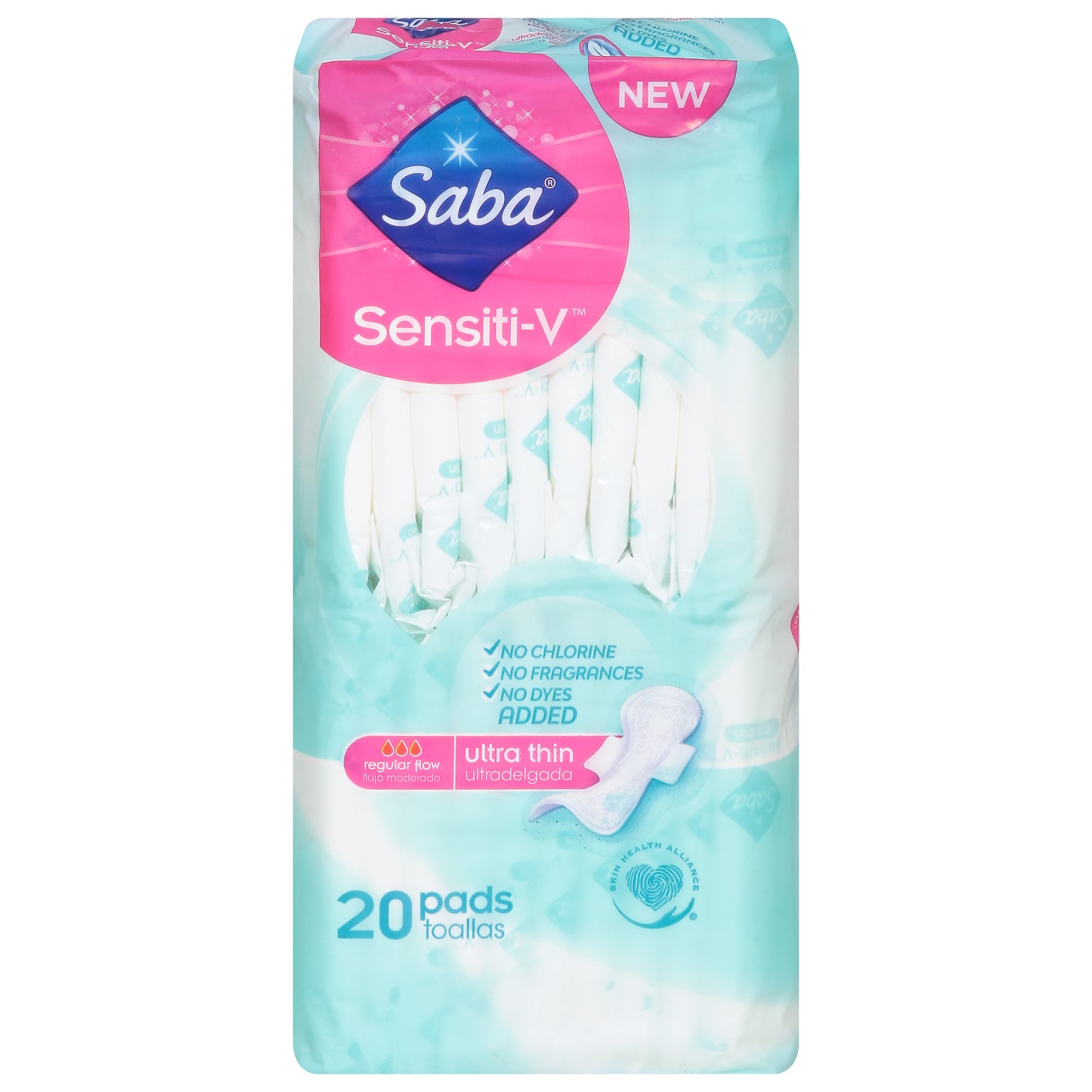 Saba Sensiti-V Ultra Thin Pads 20 ea
