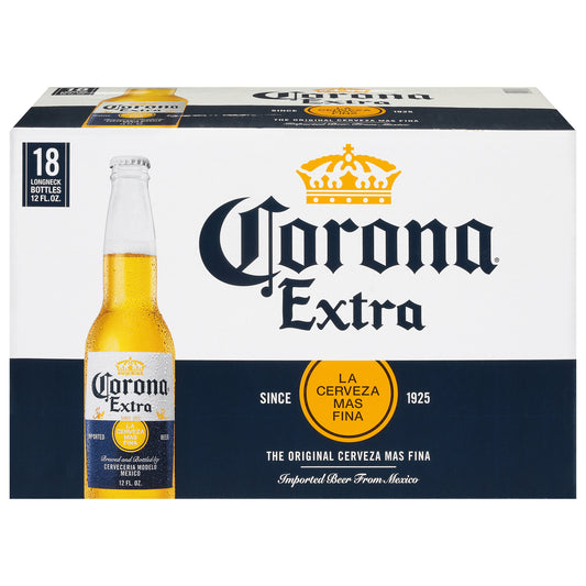 Corona Extra Beer Bottle 18 ea