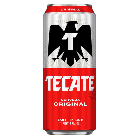 Lata de cerveza Tecate Original Lager de 24 onzas líquidas
