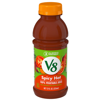 V8 Spicy Hot 100% Vegetable Juice 12 fl oz