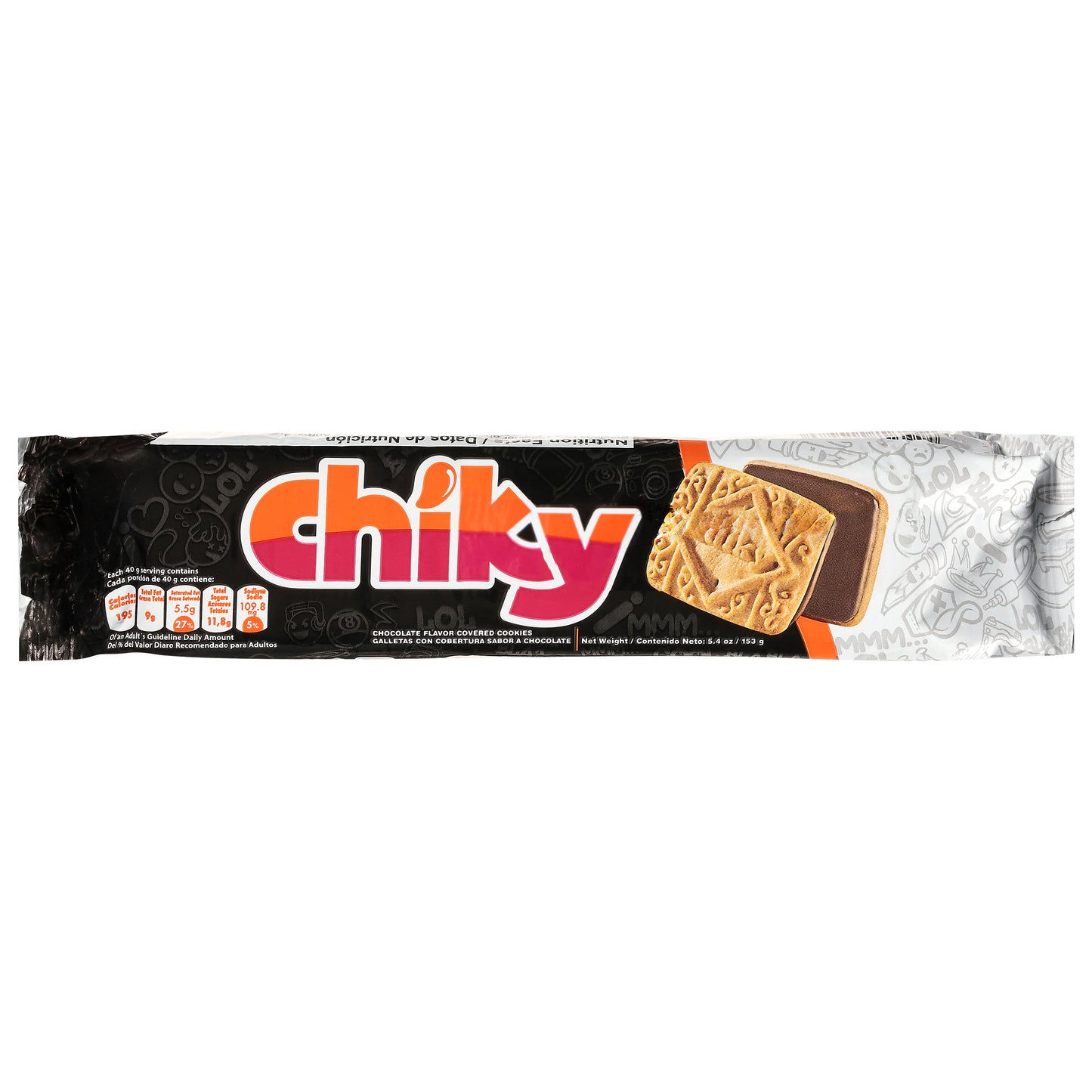 Chiky Covered Chocolate Flavor Cookies 5.4 oz