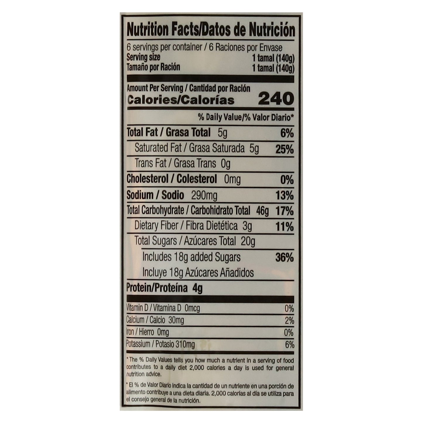 Tamales de maíz dulce Goya, 6 unidades