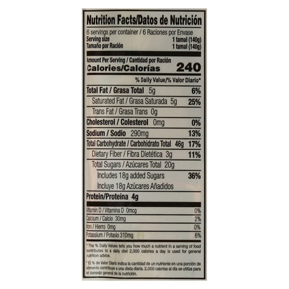 Tamales de maíz dulce Goya, 6 unidades