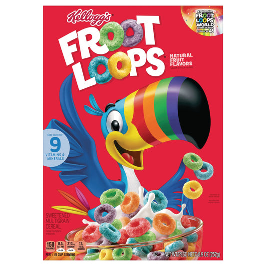 Cereal de desayuno Kellogg's Froot Loops Original, 252 g