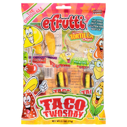 Efrutti Taco Twosday Gummi Candy 2.7 oz