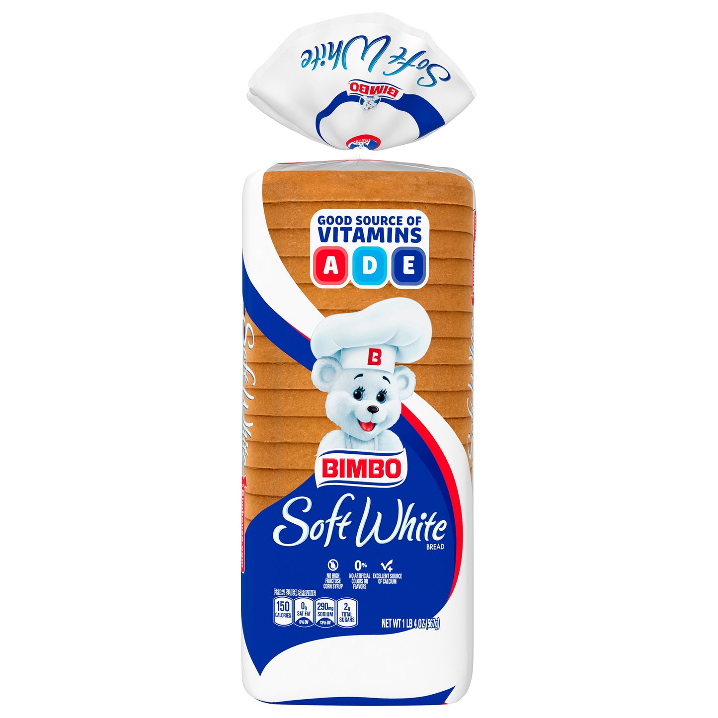 Pan Bimbo blanco suave tamaño familiar de 20 onzas