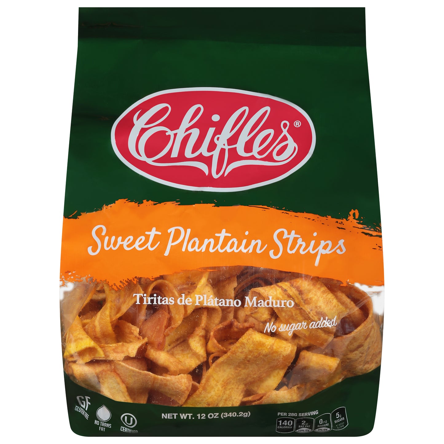 Tiras de plátano dulce Chifles de 340 g