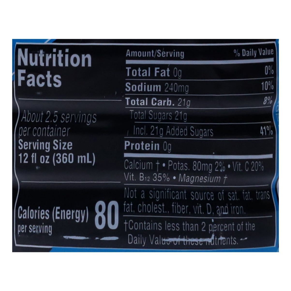 Bebida deportiva Powerade Mountain Berry Blast de 28 onzas líquidas