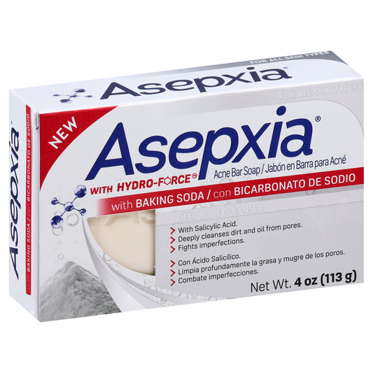 Jabón en barra Asepxia con Hydro-Force para el acné, 113 g