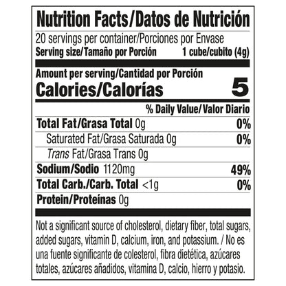 Cubitos de caldo Maggi sabor a carne, 20 unidades, 2.8 oz.