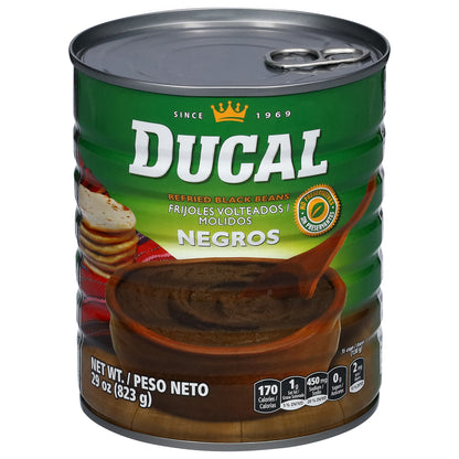 Frijoles negros refritos Ducal de 29 onzas