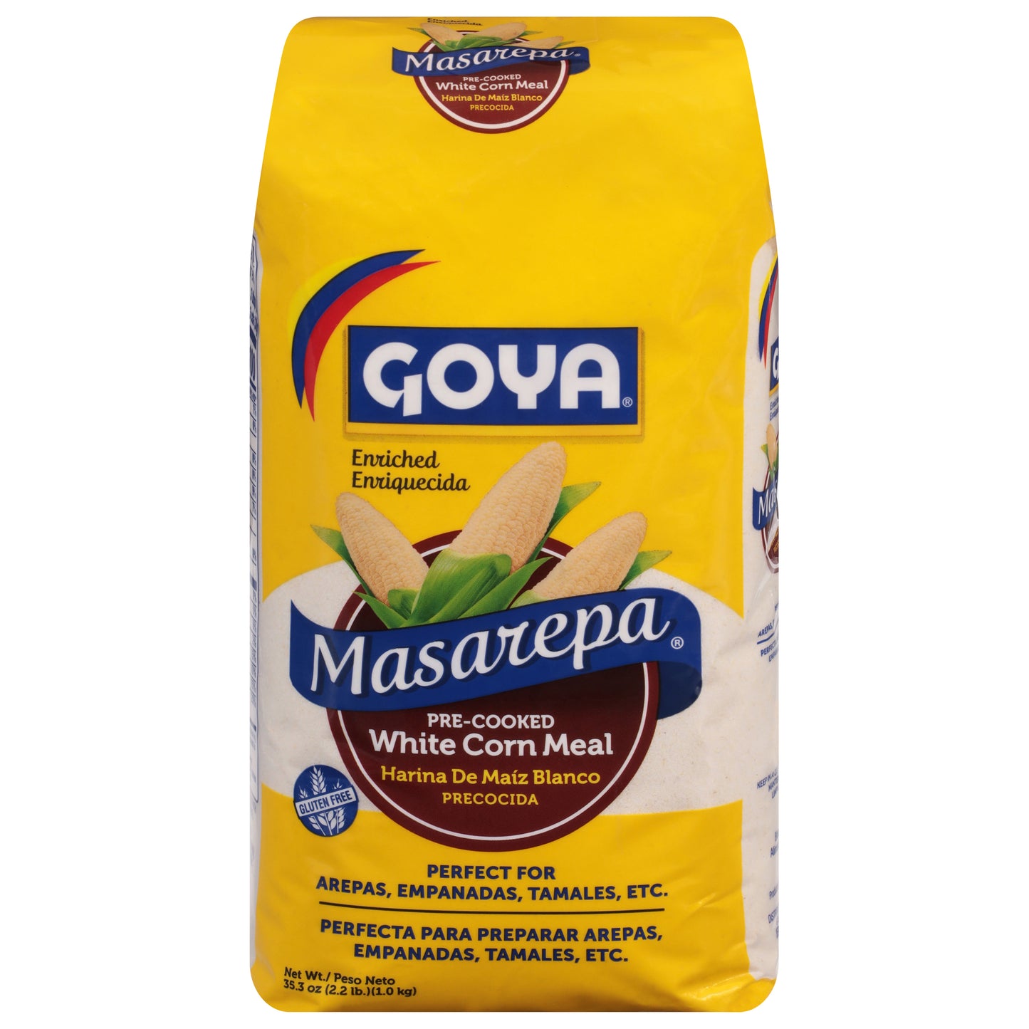Harina de maíz blanco precocida Goya Masarepa 35.3 oz