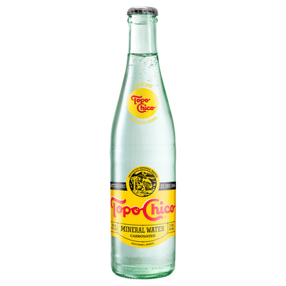Botella de vidrio de agua mineral Topo Chico, 355 ml (12 onzas líquidas)