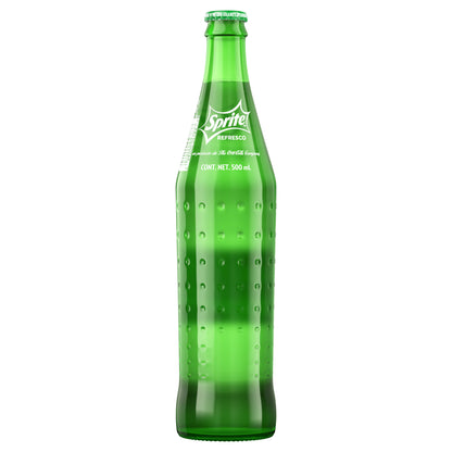 Botella de vidrio Sprite México, 500 ml