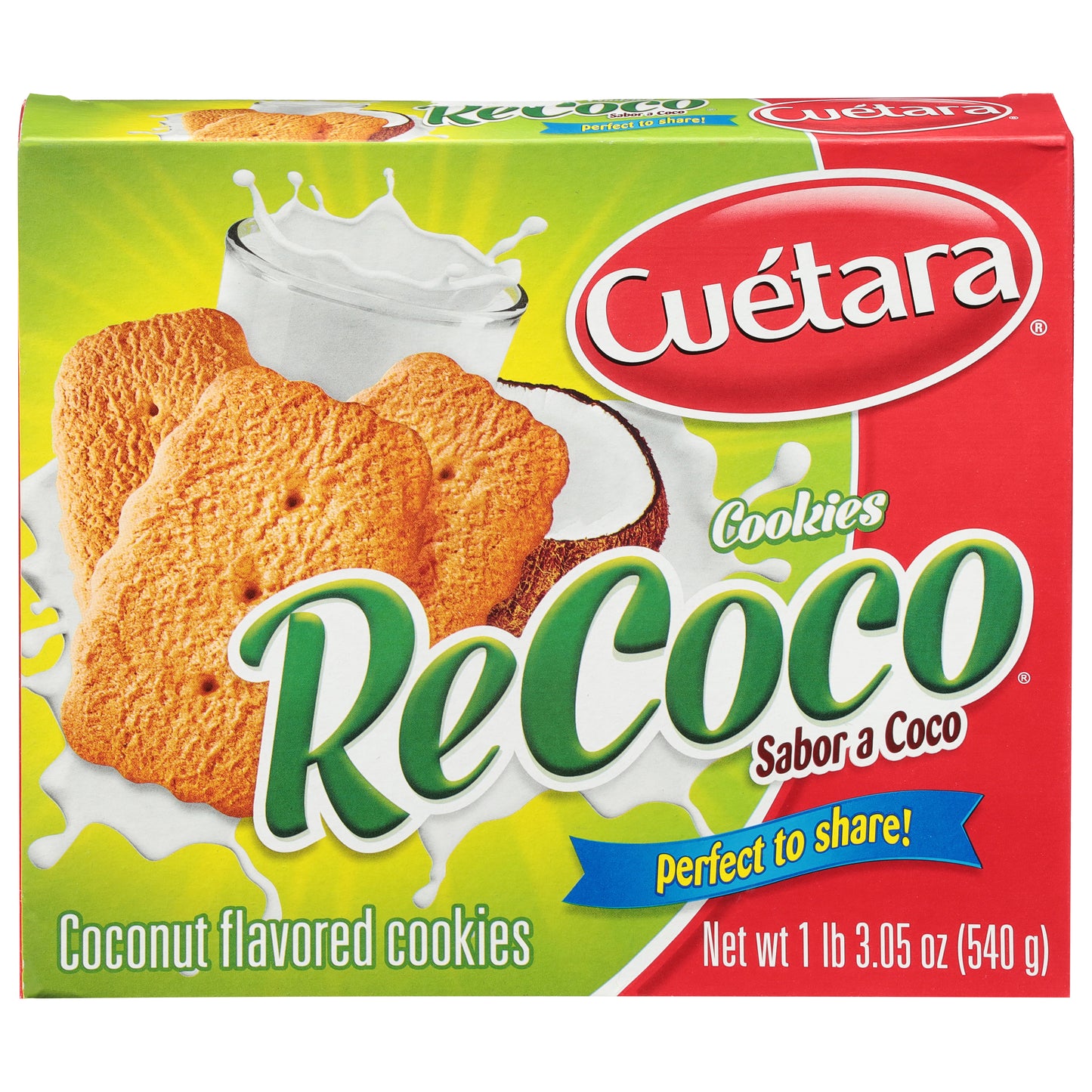Cuetara Recoco Coconut Flavored Cookies 19.05 oz