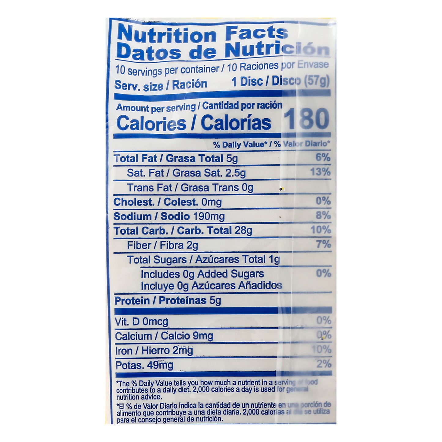 Goya Grandes Empanadas Discos 10 c/u