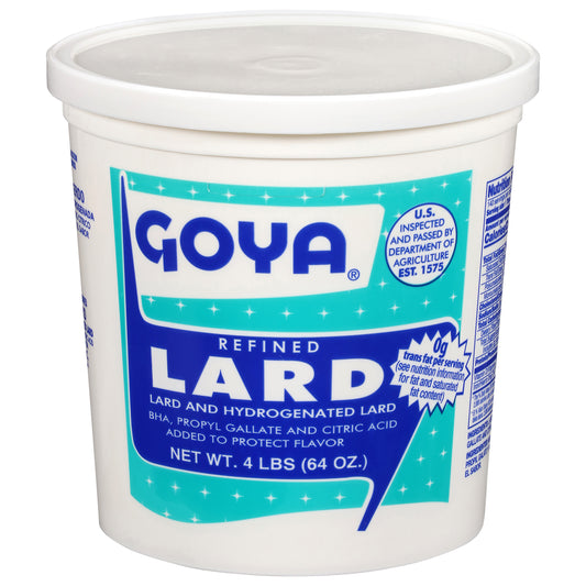 Manteca refinada Goya de 4 libras