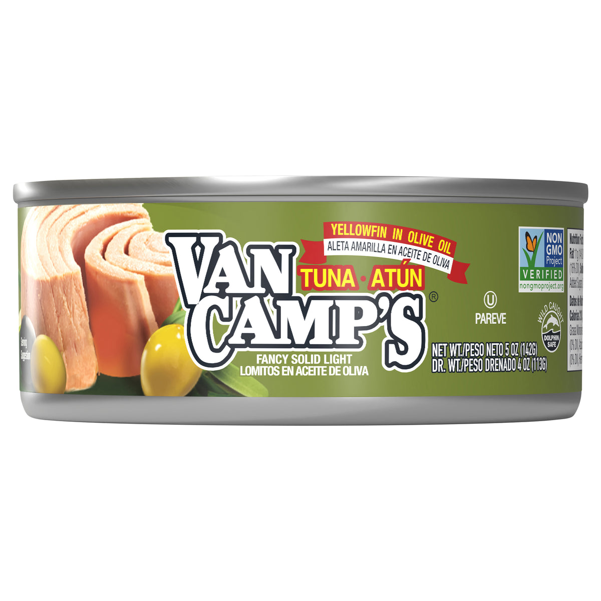 Van Camp's Seafood Solid Light Yellowfin Tuna in Olive Oil 5 oz