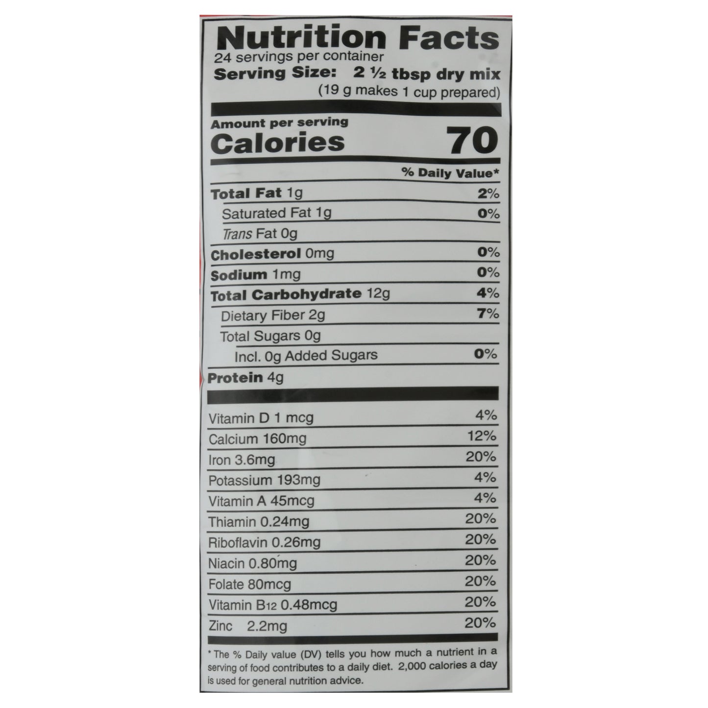 Mezcla de cereal caliente de maíz y soya Incaparina de 450 g