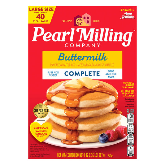 Mezcla completa para panqueques y waffles de Pearl Milling Company, suero de leche, 32 oz