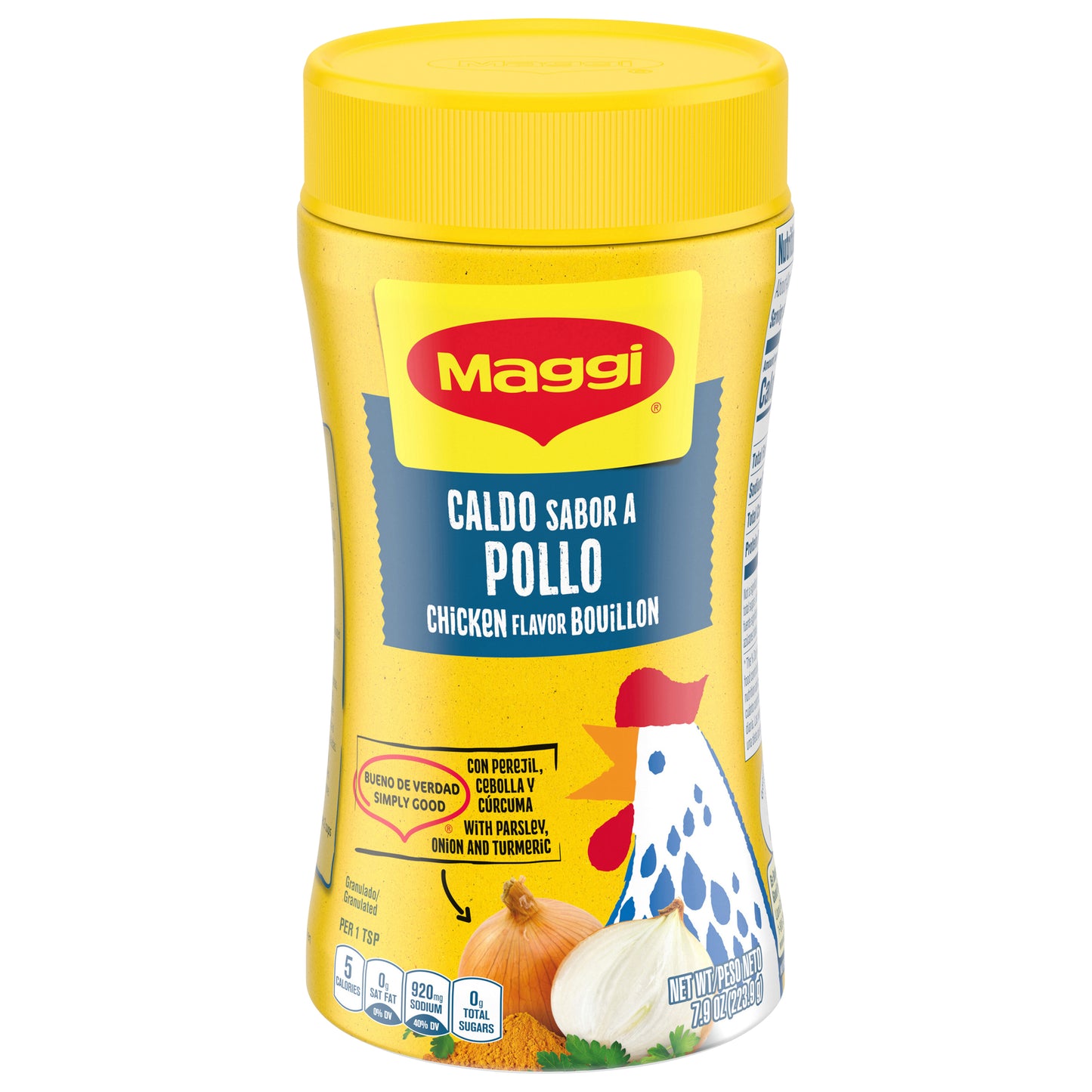 Caldo de pollo granulado Maggi sabor 7.9 oz.