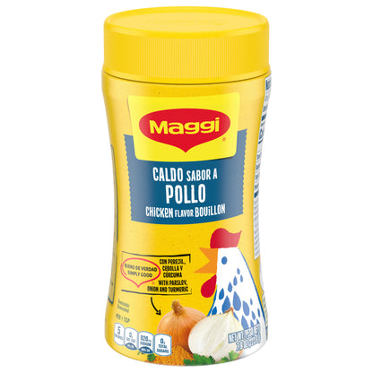 Caldo de pollo granulado Maggi sabor 7.9 oz.