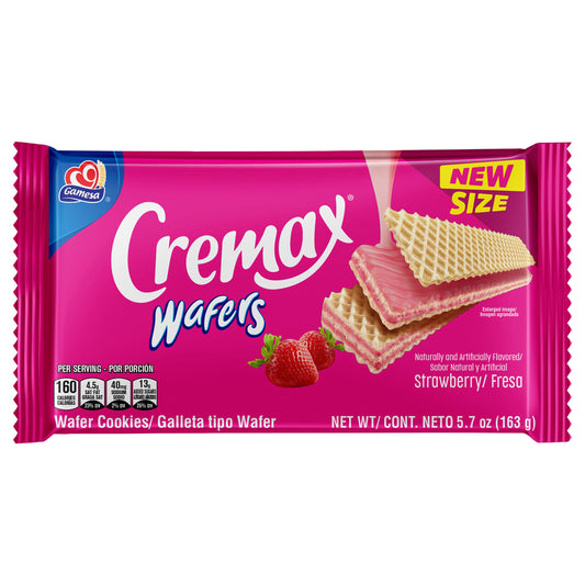 Galletas de oblea Gamesa Cremax sabor fresa de 5.7 oz