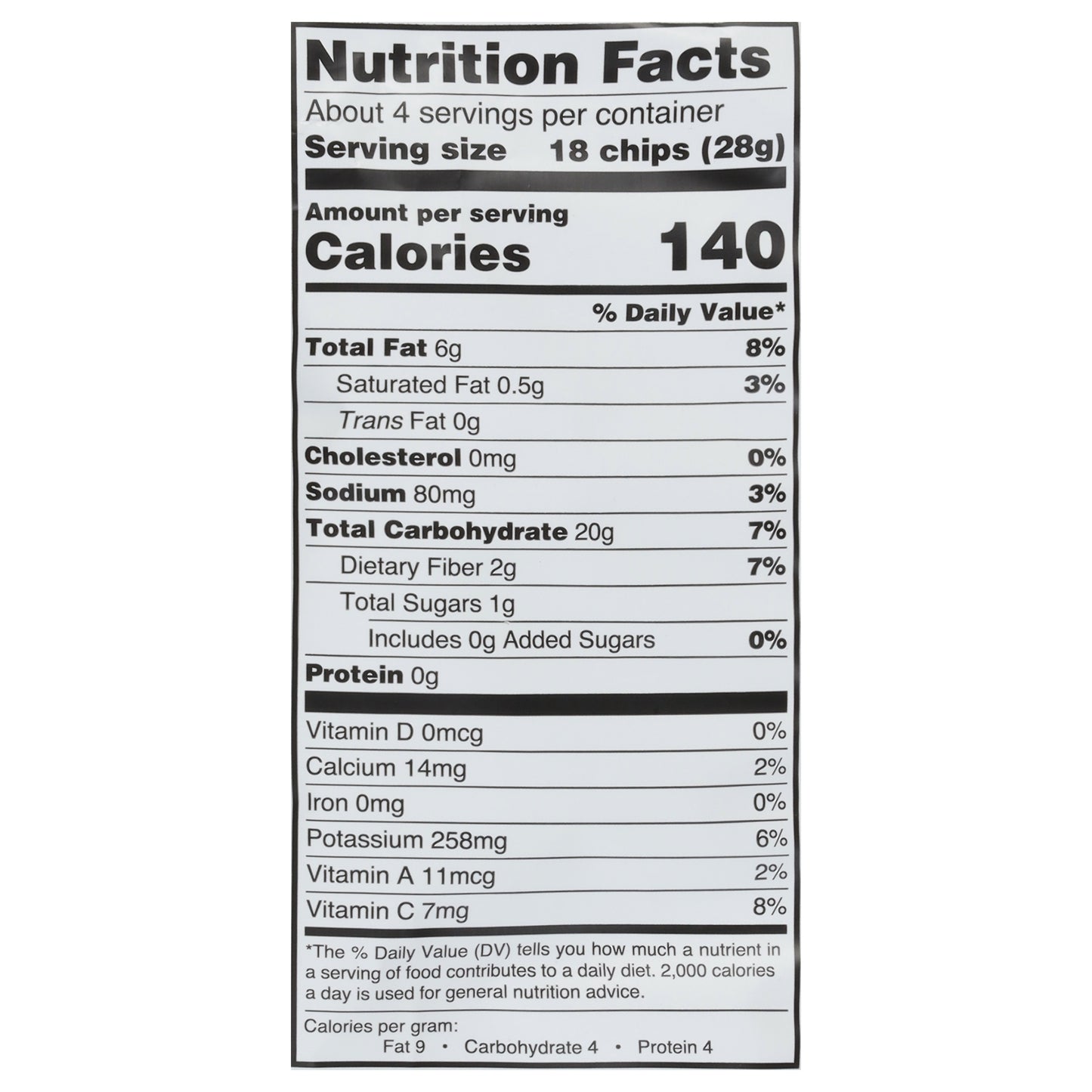 Goya Yuca Cassava Original Chips 4 oz