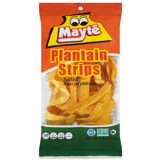 Tiras de plátano salado Mayte de 2.5 onzas
