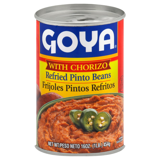 Frijoles pintos Goya con chorizo 16 oz