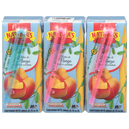 Natura's Jugo de Néctar de Mango 3 - Cartones de 200 ml