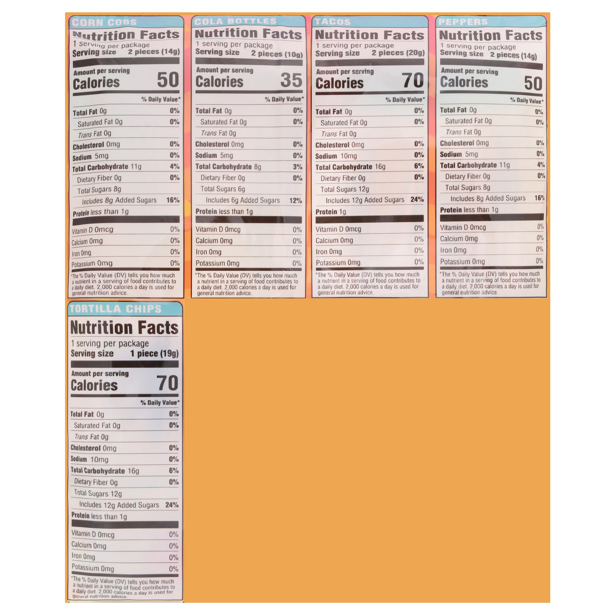 Efrutti Taco Twosday Gummi Candy 2.7 oz