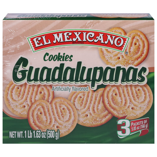 Galletas El Mexicano Guadalupanas 3 paquetes de 5.85 oz
